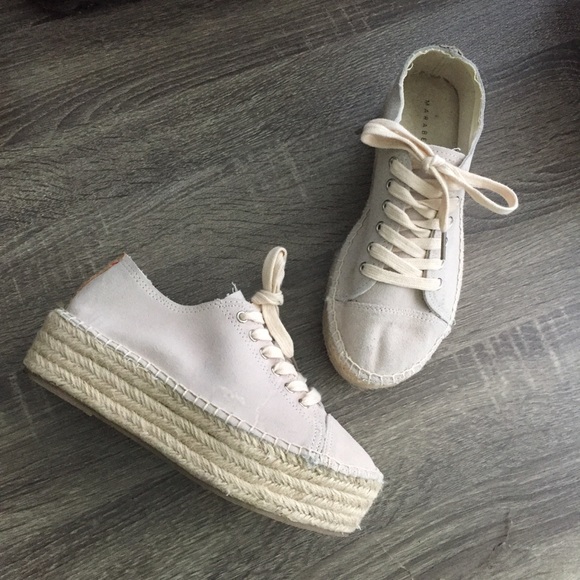 Marabelle Shoes - Marabelle Flatform Espadrille Sneakers